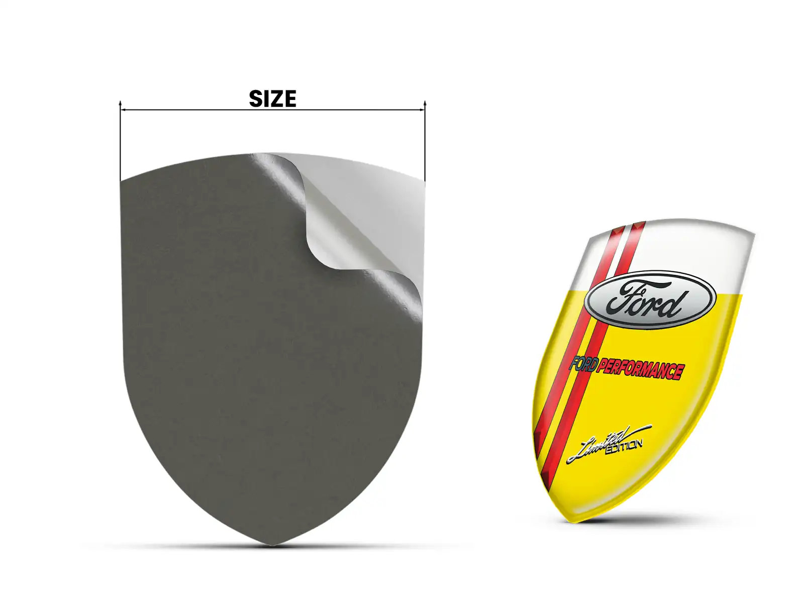 Ford Harz Sticker Exklusiver Look Edle Dome Badges